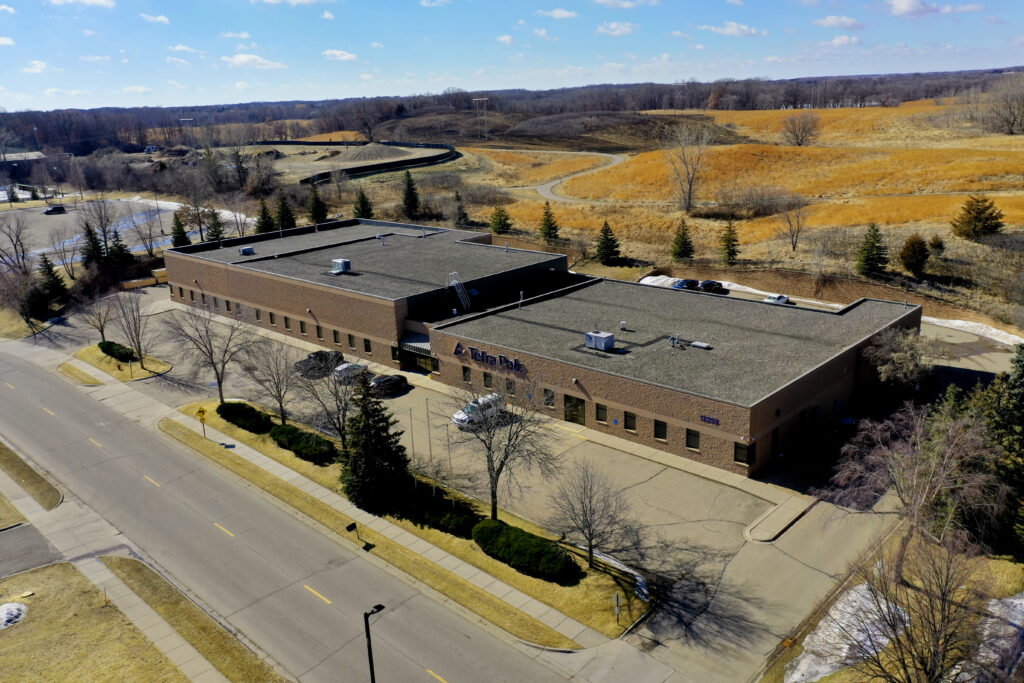 Tetra Pak Drone picture of Tetra Pak industrial building.